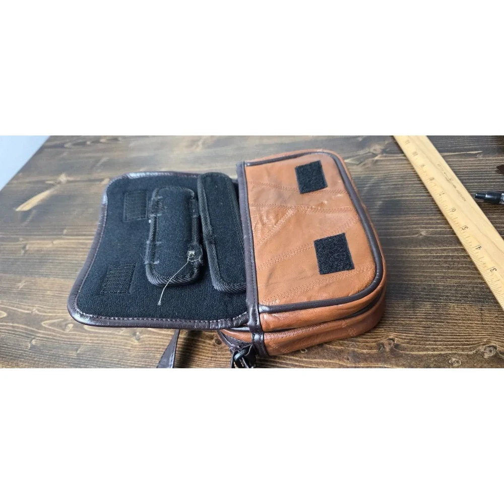 Vintage Rustic Brown 100% Leather Camera‎ Bag With Strap